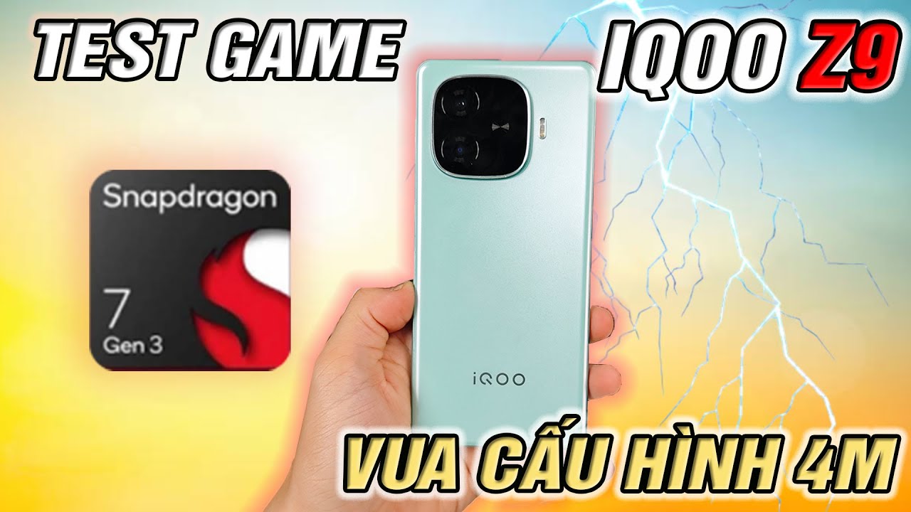 Test game IQOO Z9 sau 1 năm - Snap 7gen3 chơi game NGON nhất phân khúc 4 củ!!