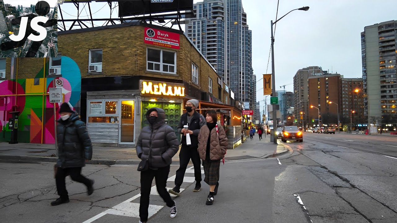 North York at Twilight & Some Nimby Signs | Toronto Walk (Nov 2022)