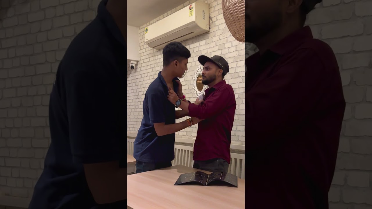 Dogs fight in restaurant #deepaktilli  #funny  #comedy