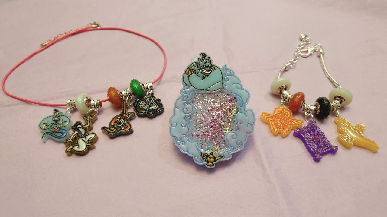 Sophie and Toffee Disney Box – Genie Shaker, Aladdin Theme Charms & European Beads