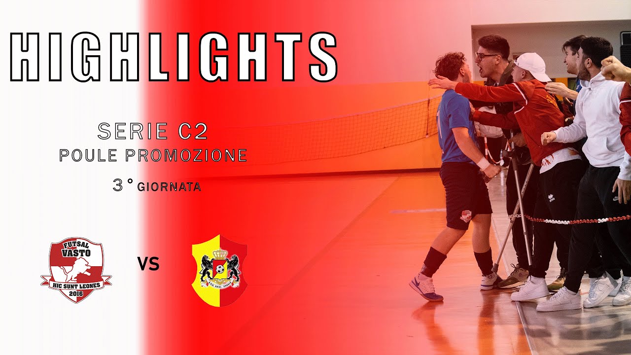 FUTSAL VASTO —  Real Casale C5 campionato serie c2 — poule promozione— 3' giornata 11/02/2023