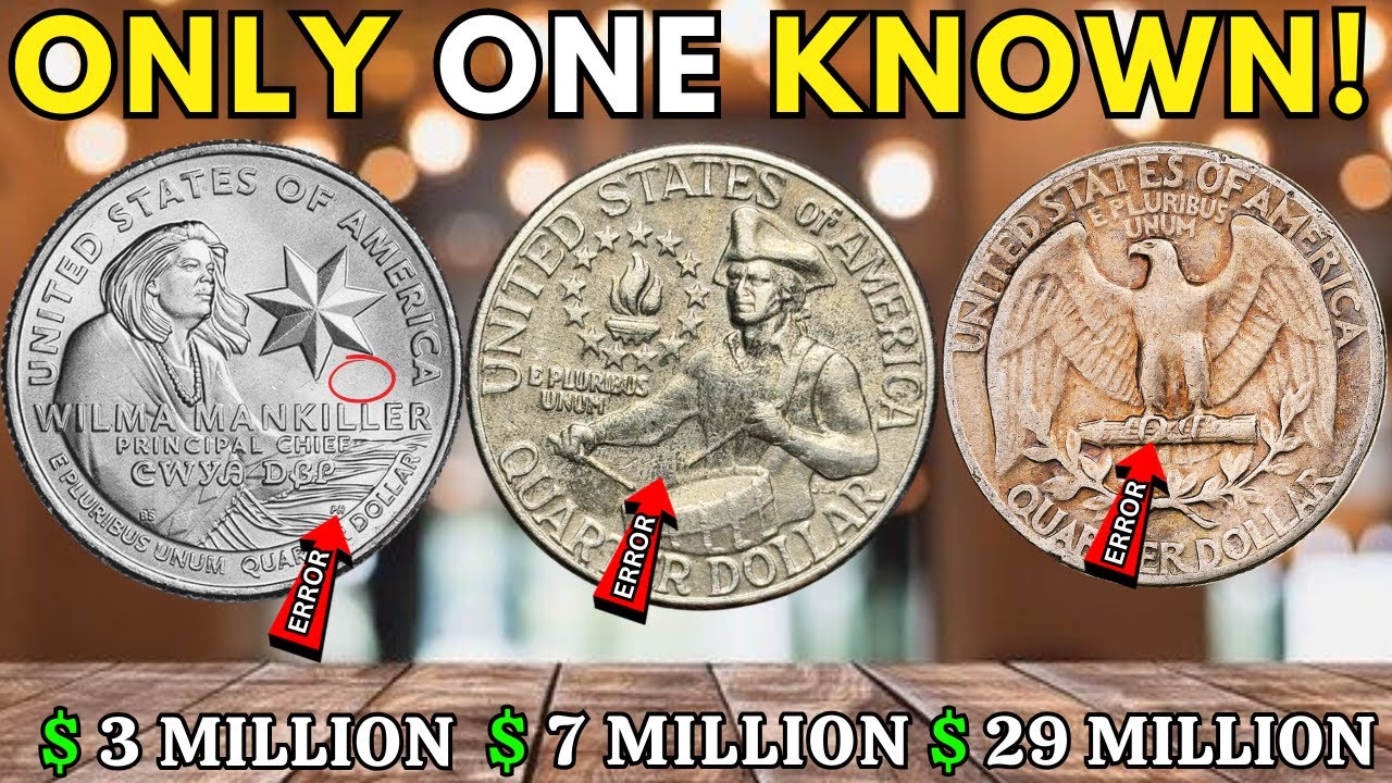 Top 7 Most Expensive Quarter Dollar Coins Worth Big Money!