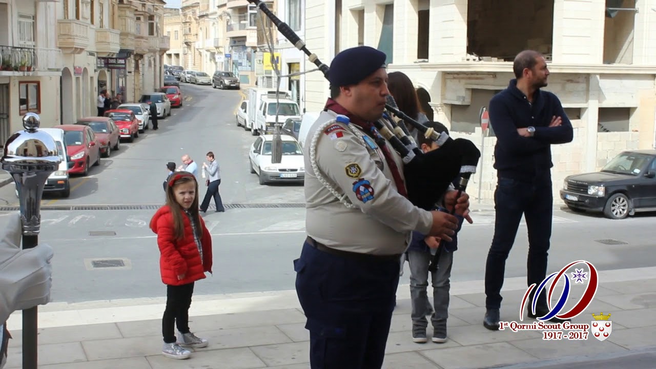 1st Qormi Scout Group - Church parade to San Bastjan Parish Church 04.03.18