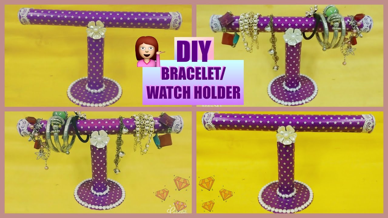 DIY Bracelet / Watch Holder | Best Out Of Waste | Crafty Zilla|
