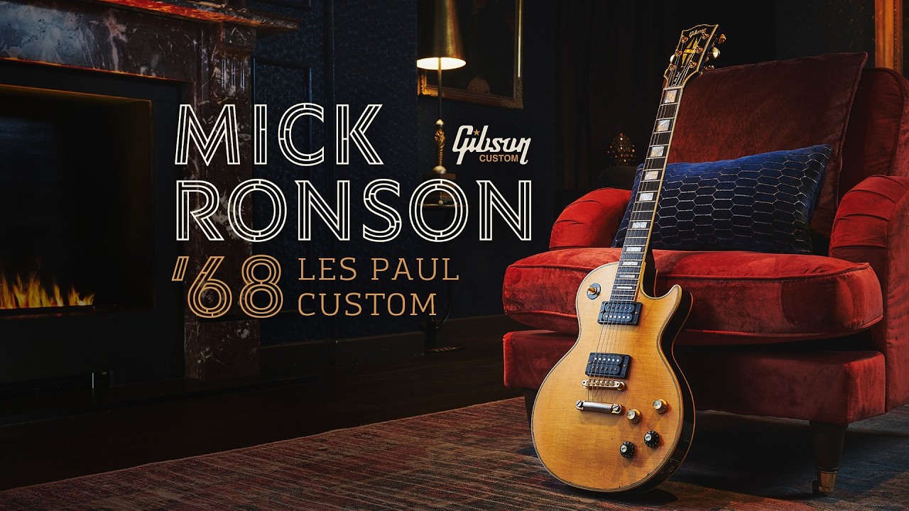 Introducing the Gibson Custom Mick Ronson 1968 Les Paul Custom Collector's Edition