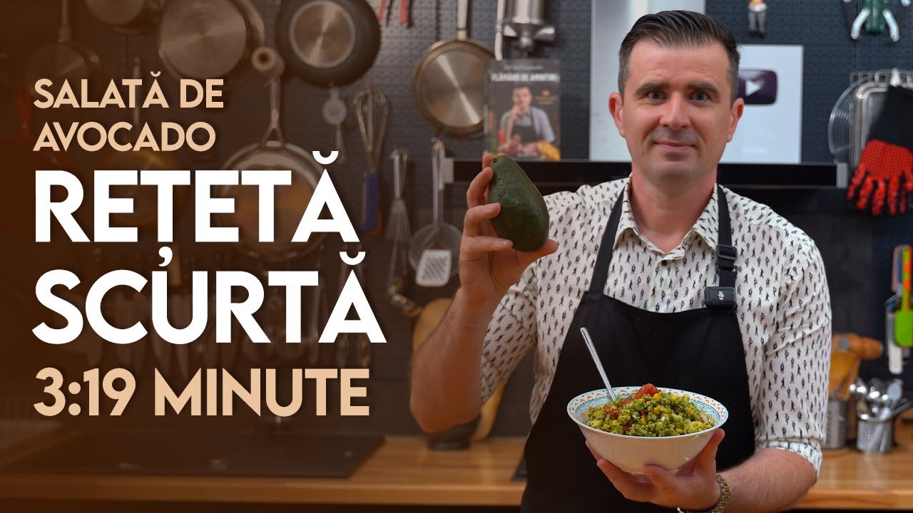 👉 Rețeta Scurtă: Salată de avocado - Șef Paul Constantin