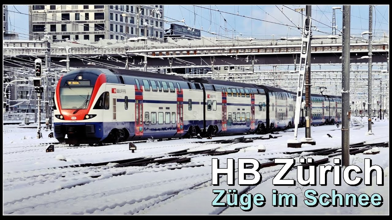 Könne die Züge beim verschneiten Hauptbahnhof Zürich noch fahren?