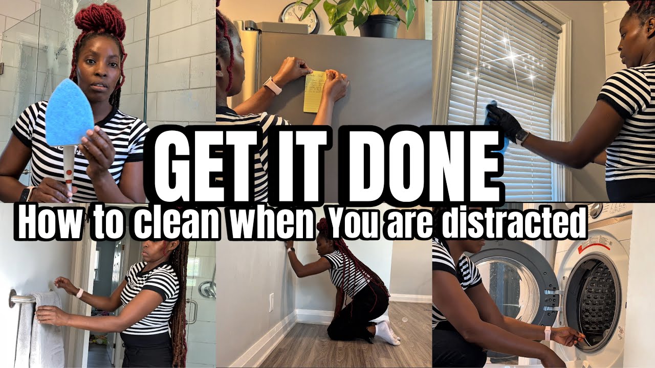 GET IT DONE : HOW TO CLEAN WHEN YOU ARE DISTRACTED + USING DAILY CLEANING PLANNER TO CLEAN ✨