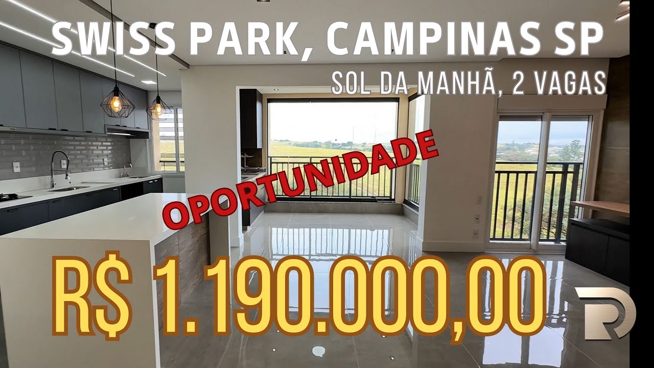 ⚜️OPORTUNIDADE SWISS PARK CAMPINAS! 91M², PLANTA DE 3 QUARTOS, ATUALMENTE COM SALA ESTENDIDA❤️