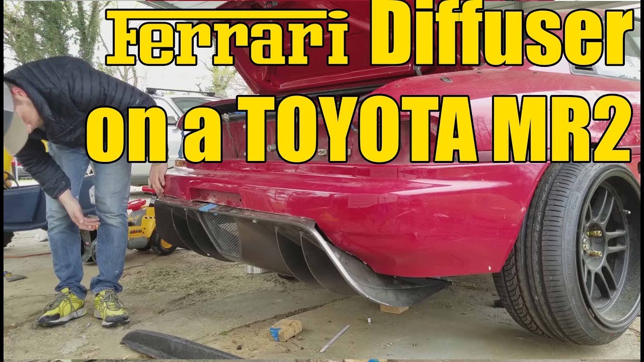 FERRARI DIFFUSER ON A MR2 (PT. 2)