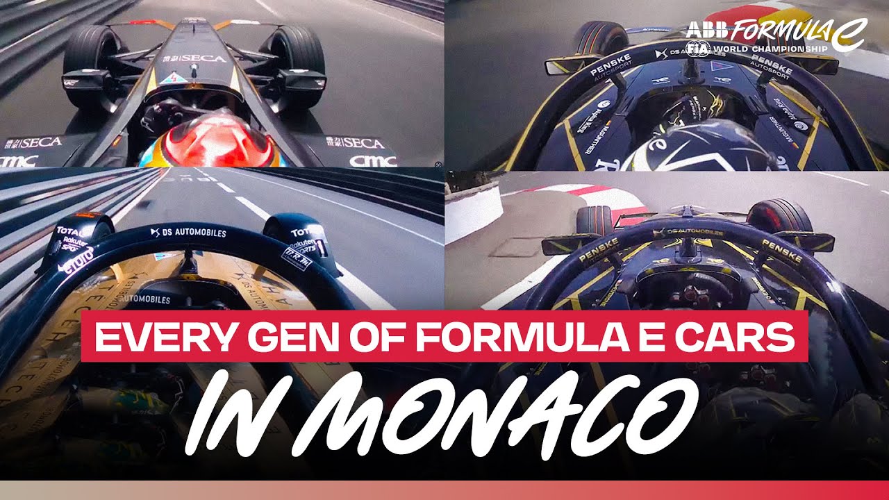 Every Generation of Formula E Car at Monaco | 2025 Monaco E-Prix
