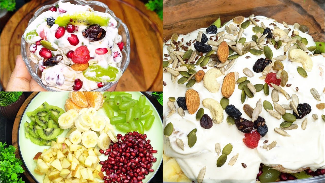 Ramzan Special 🌙 ❤️Fruit Cream Recipe🍨| Instant Fruit Cream Recipe ✨ | Chilled And Sweet Fruit Cream
