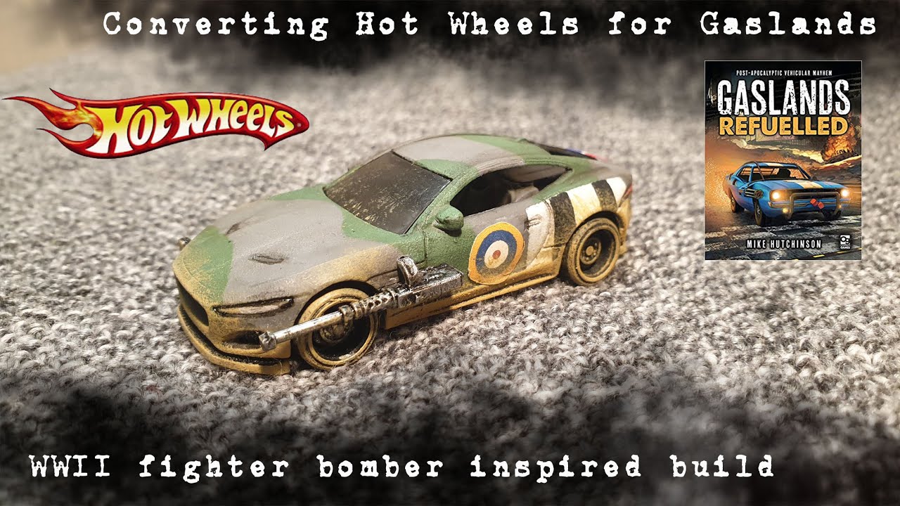 Переделка Hot Wheels в Gaslands — сборка по мотивам истребителя-бомбардировщика времён Второй мир...
