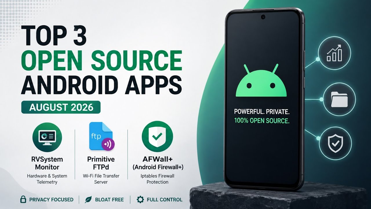 🚀 Top 3 Best Open Source Android Apps You MUST Try! (August 2026) 📱🔥