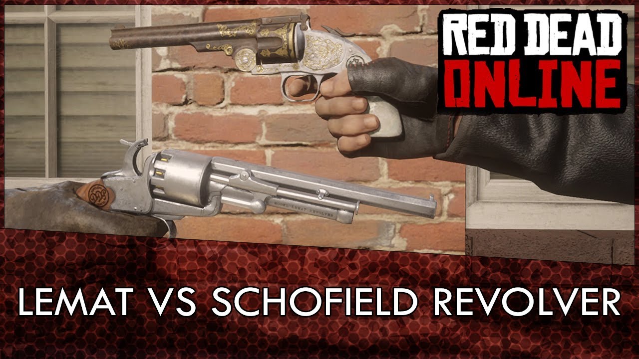 Red Dead Online LeMat VS Schofield Revolver Comparison Test