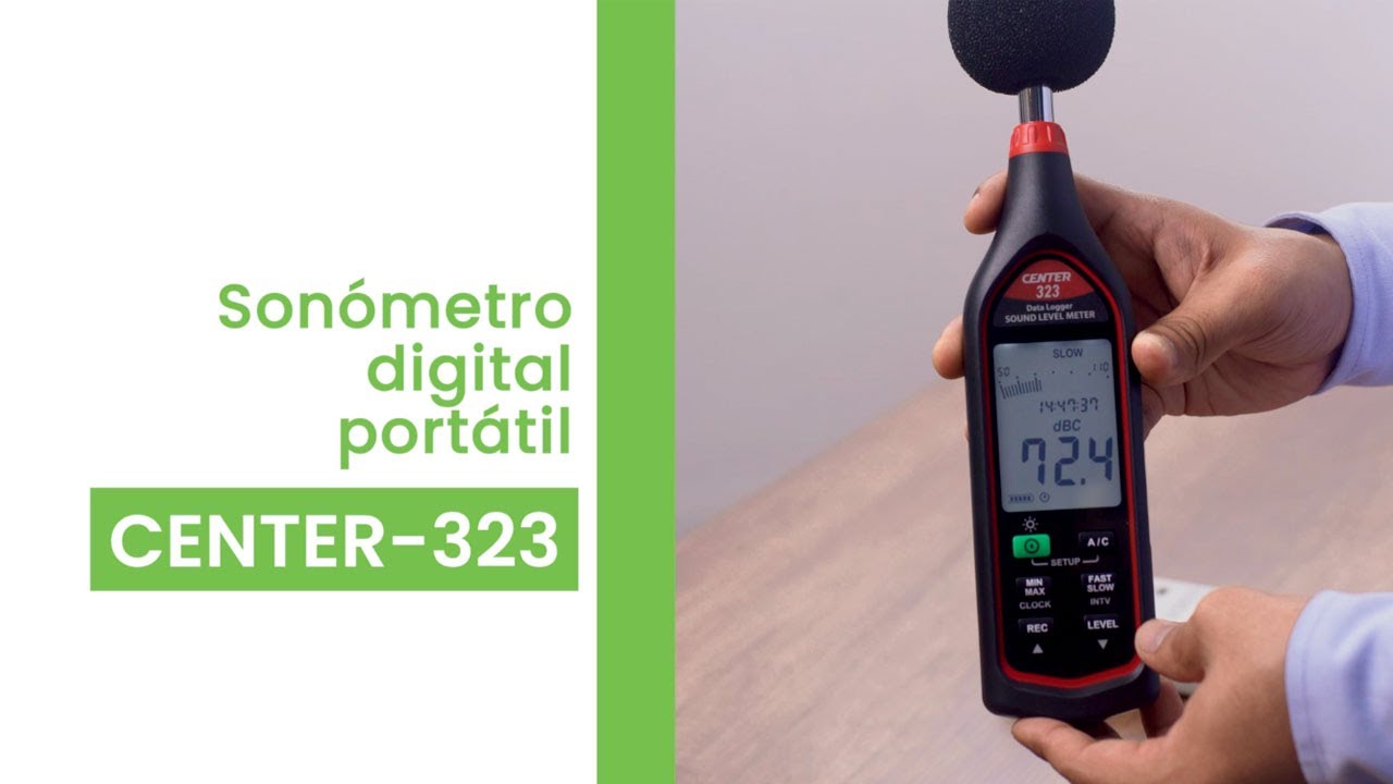 Sonómetro de alta precisión CENTER 323 ¿Cómo se usa?