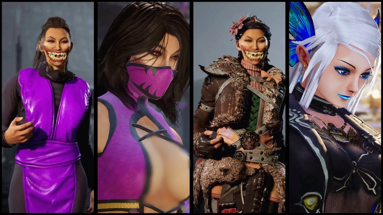 Mileena - MK '95, MK9, Mrs. Klaus & Luise Meyrink - Skin Mod Showcase - Mortal Kombat 1
