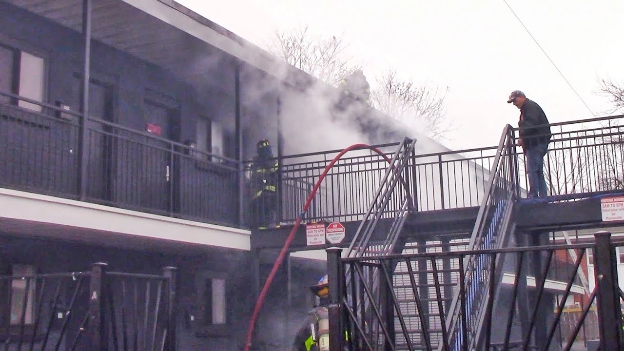 Asbury Park Fire Department Working Apartment Fire Springwood Ave