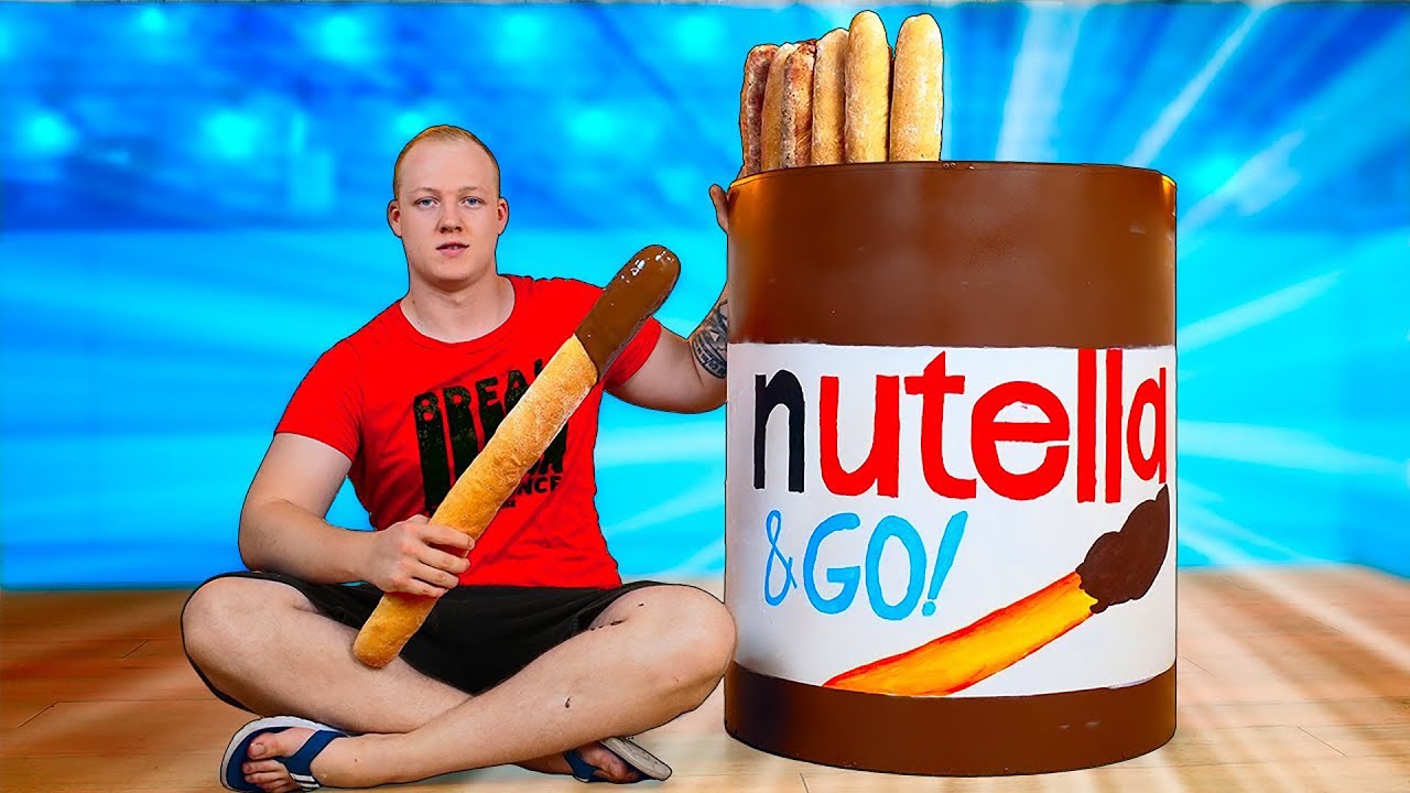 Nutella Go Gigante | Cómo hacer el Nutella Go de bricolaje más grande del mundo por VANZAI