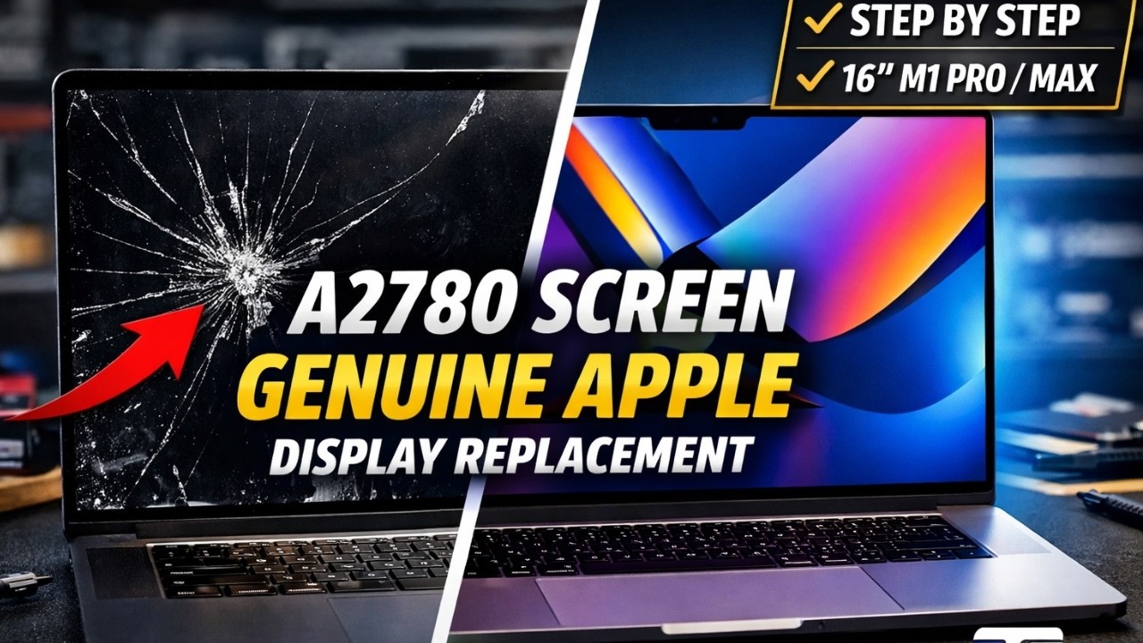 MacBook Pro A2780 Screen Replacement with Genuine Apple Display (Step-by-Step)