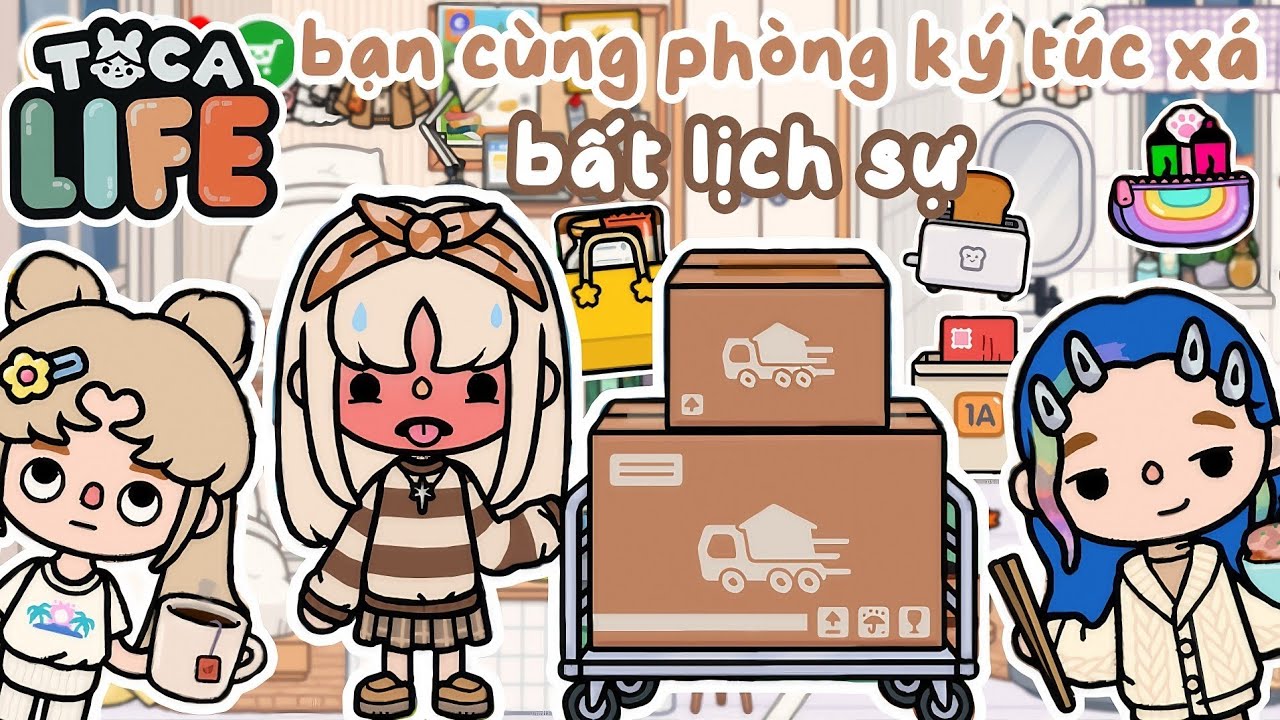[P.1] Bạn Cùng Phòng Bất Lịch Sự Ở Ký Túc Xá ⁉️😭📙 | Bơ Channel | Toca Boca