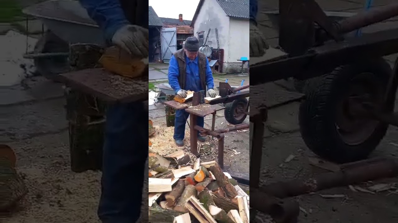 саморобний дровокол🪵🪓