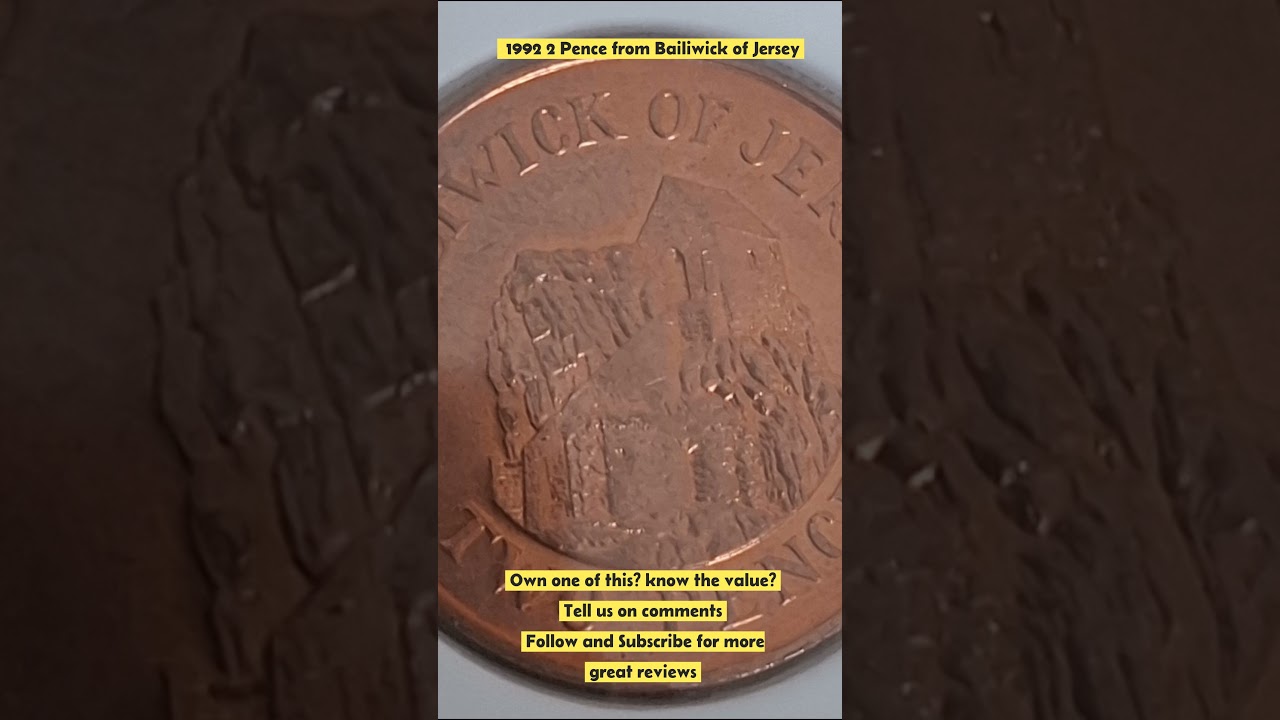 1992 2 Pence coin from Bailiwick of Jersey
