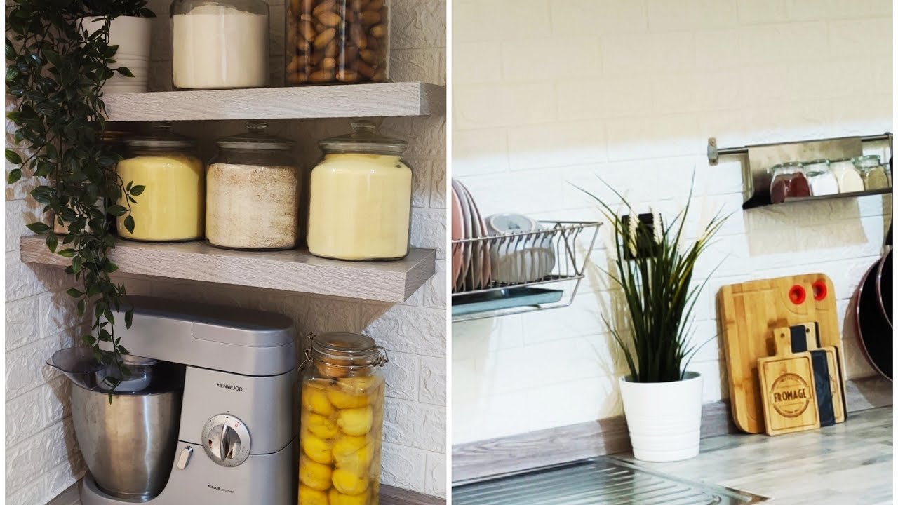 تحدي من نوع آخر💪تغيير جدري للمطبخ  بمنظمات إيكيا للمساحات الضائعة  kitchen decorate : easy and cheap