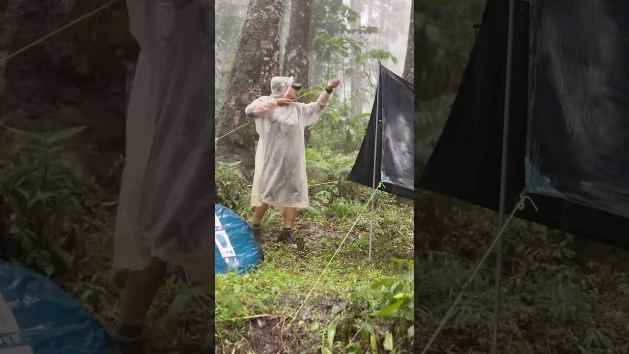 Set Up the Tent in Heavy Rain