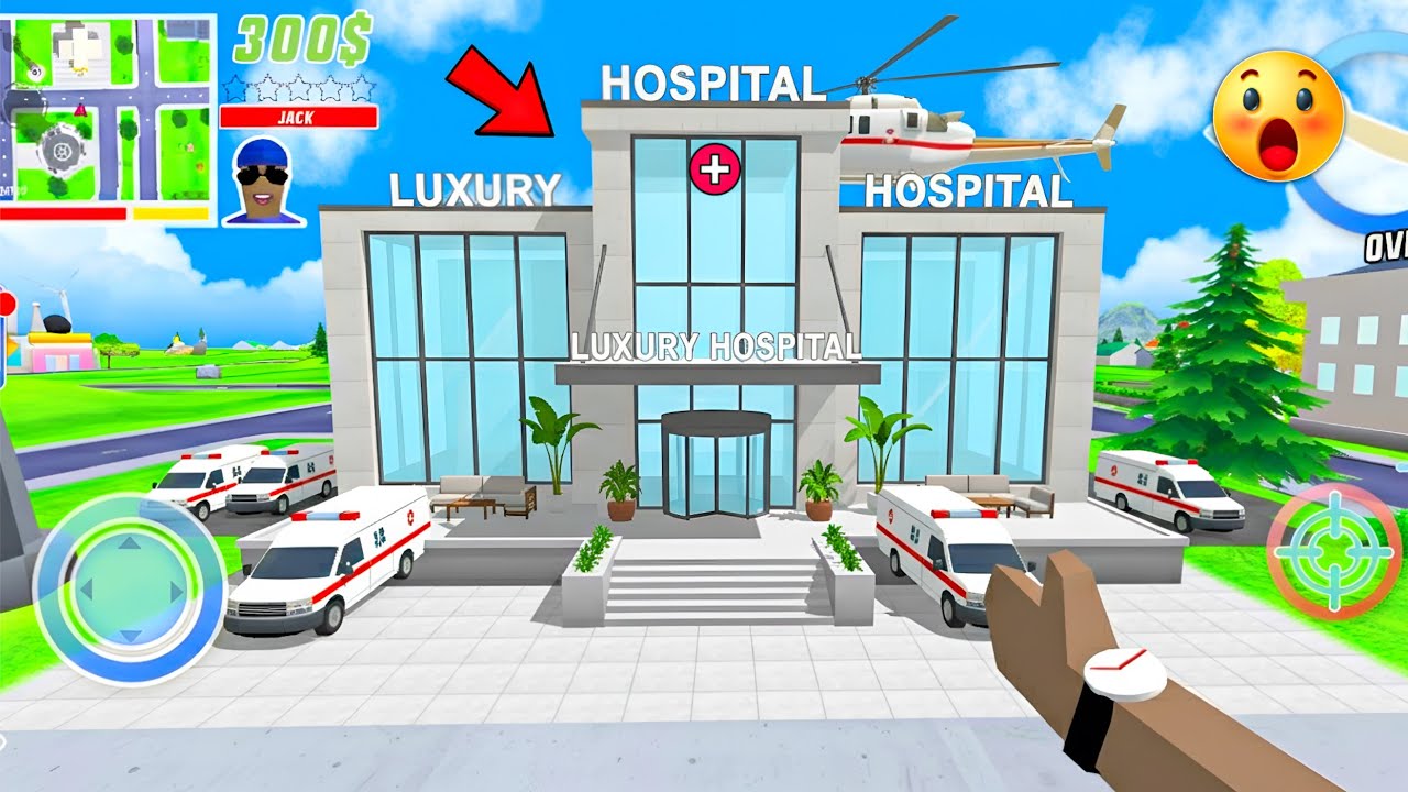 jack new hospital 🏥 in dude theft wars