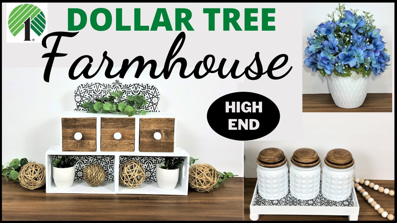 New Dollar Tree Farmhouse Decor Diys/High End Decor/2021 Diys