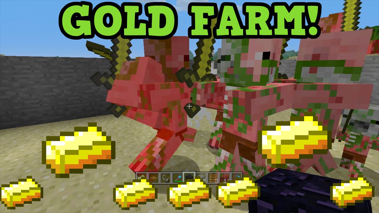 Minecraft Xbox 360 + PS3 Gold Farm Tutorial - Zombie Pigman Farming