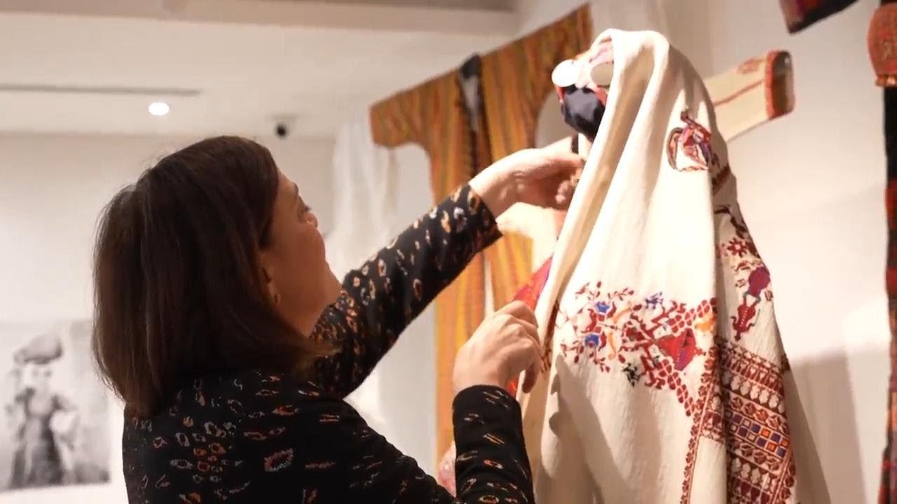 94-year-old preserves heritage with largest embroidered Palestinian dress collection