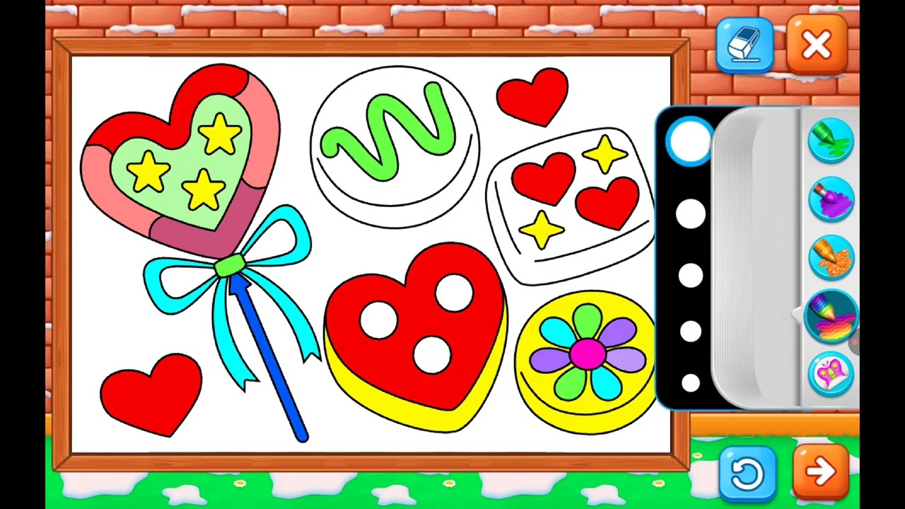 Coloring Sweet Candies 🍭❤️ | Learn Colors for Kids | Fun Dessert Coloring | Tiny Color Tales