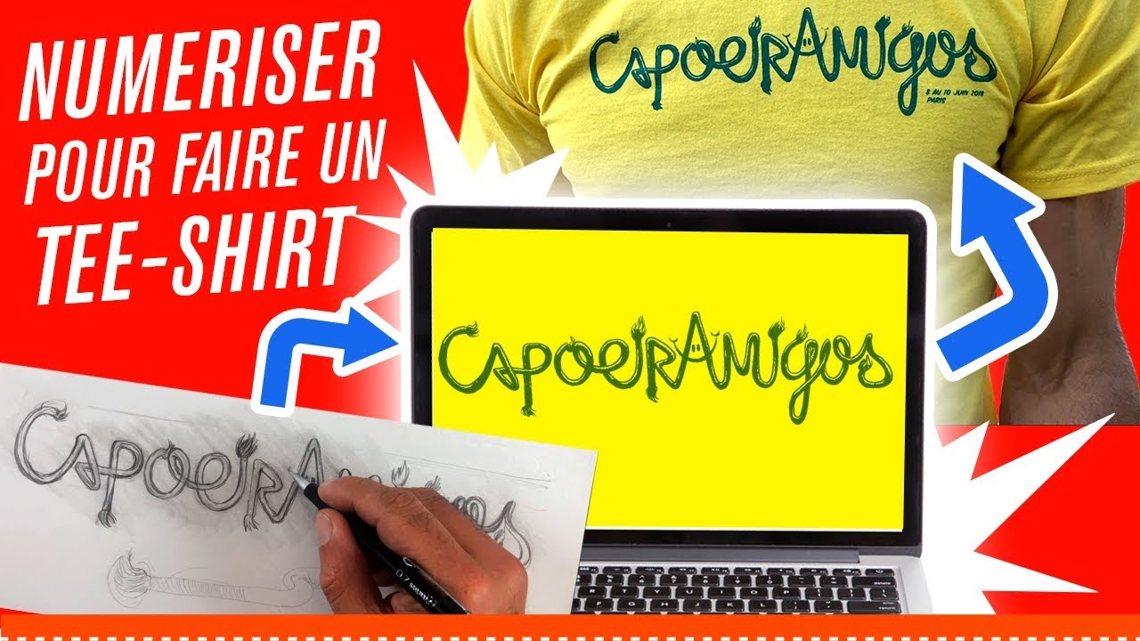 Tee-Shirt : Comment Numériser un Dessin pour l'imprimer