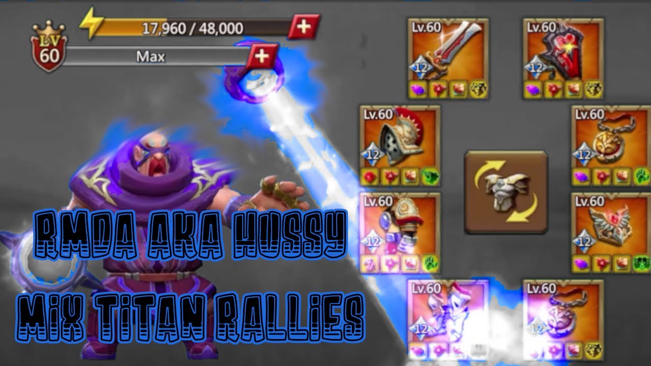 RMDA MAXED MIX RALLIES + STAT Overview - Lords Mobile