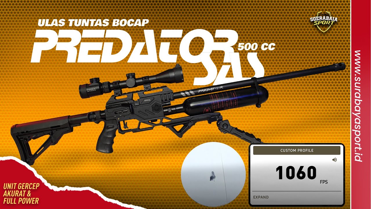 REVIEW PCP BOCAP PREDATOR 500CC SAS SERIES | SURABAYA SPORT