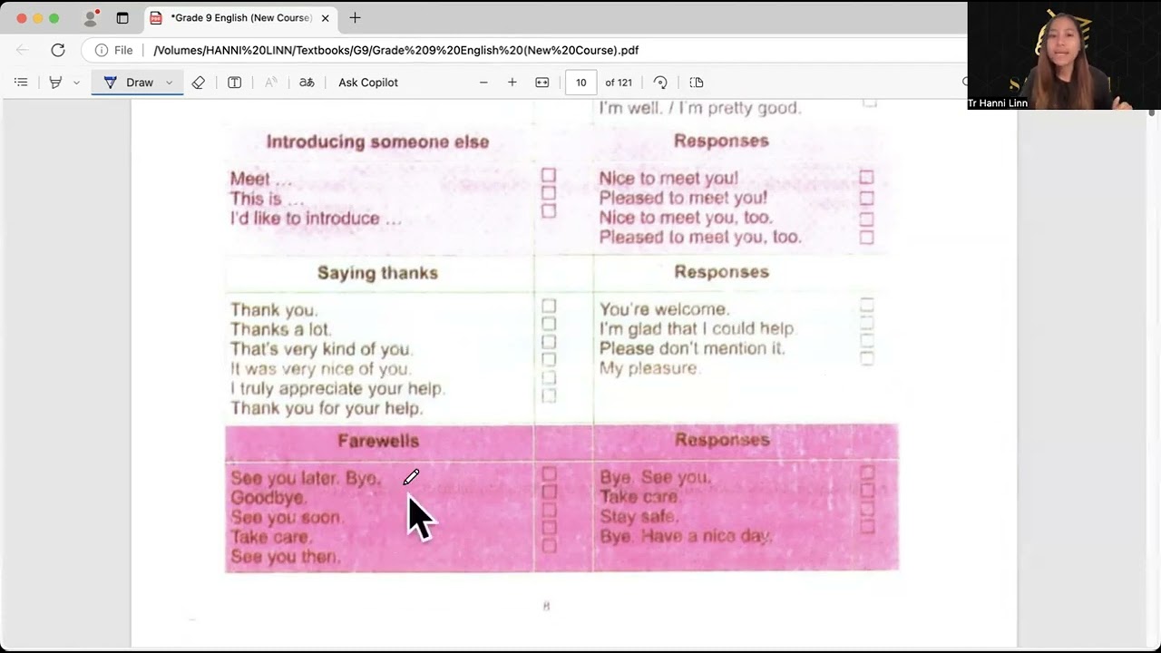 Grade(9) English Unit(1) Lesson(1)