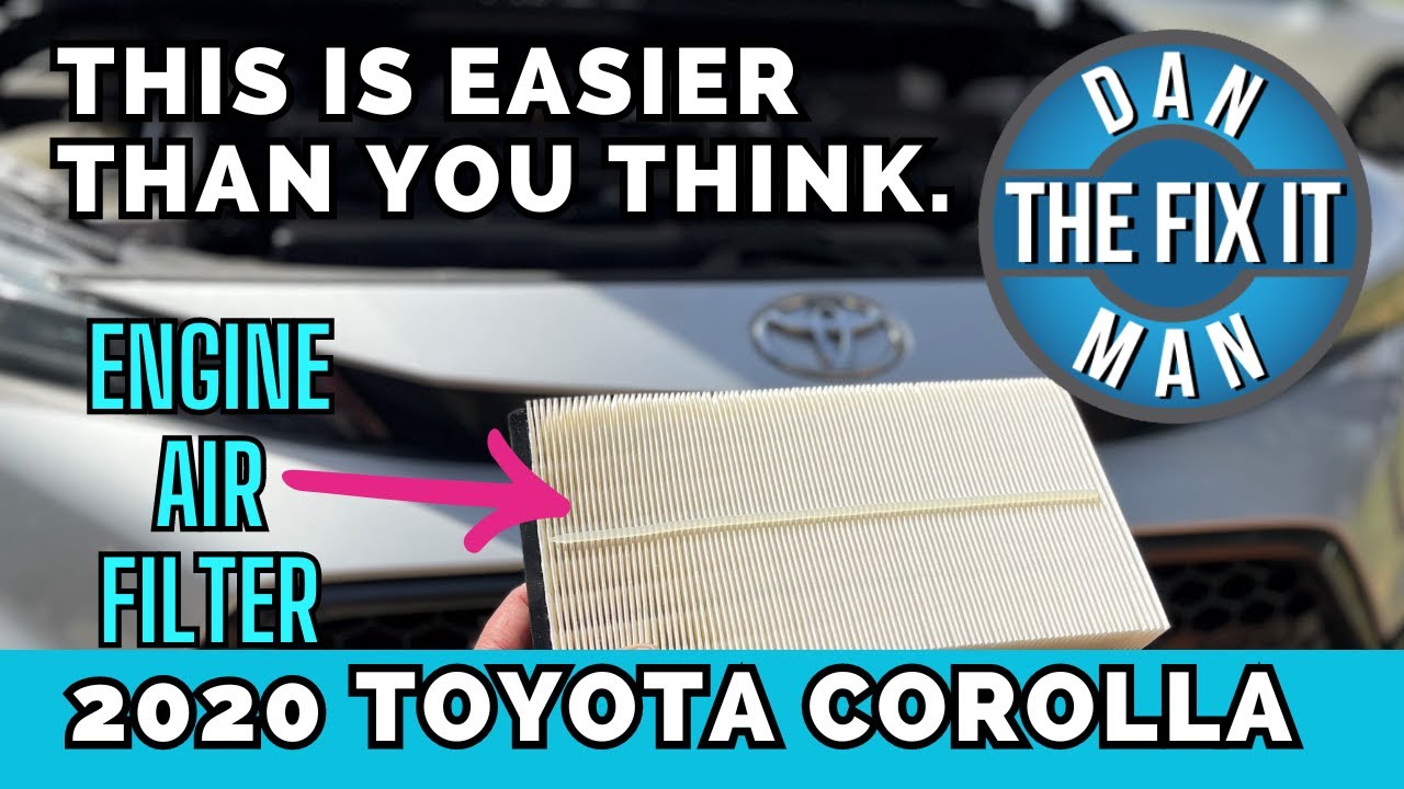 2018 - 2021 Toyota Corolla  - Engine Air Filter Replacement - Easy DIY!