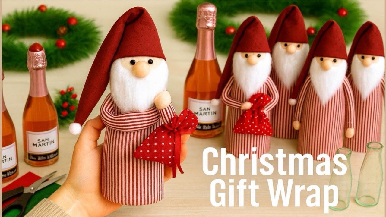 Christmas Gift Wrap Ideas | DIY Santa Claus Gift Packaging (Cute & Easy Tutorial!)