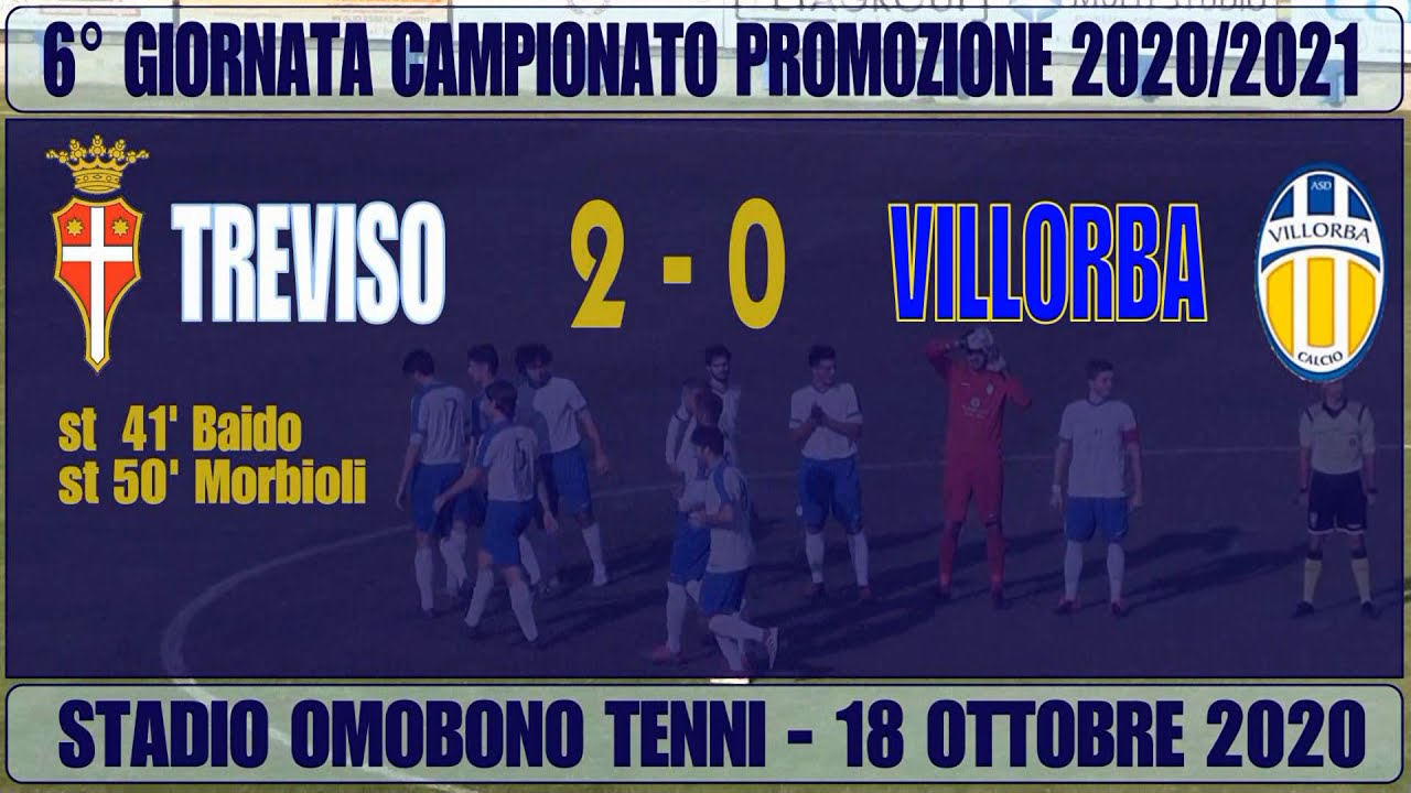 Treviso-Villorba 2-0, highlights 6° giornata Promozione Veneto 2020-2021