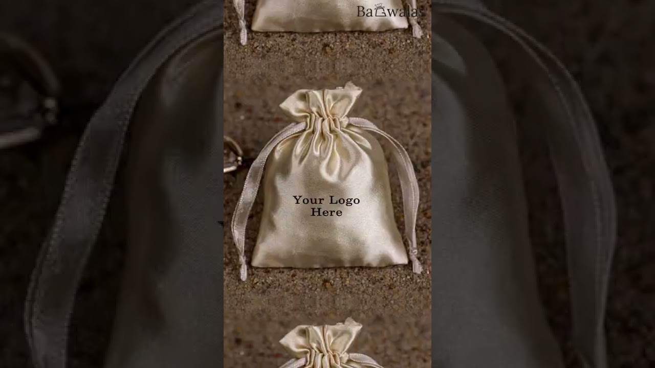 Jewelry Drawsting Pouches | Custom Cosmetic Bags with Brand Logo - Bagwalas