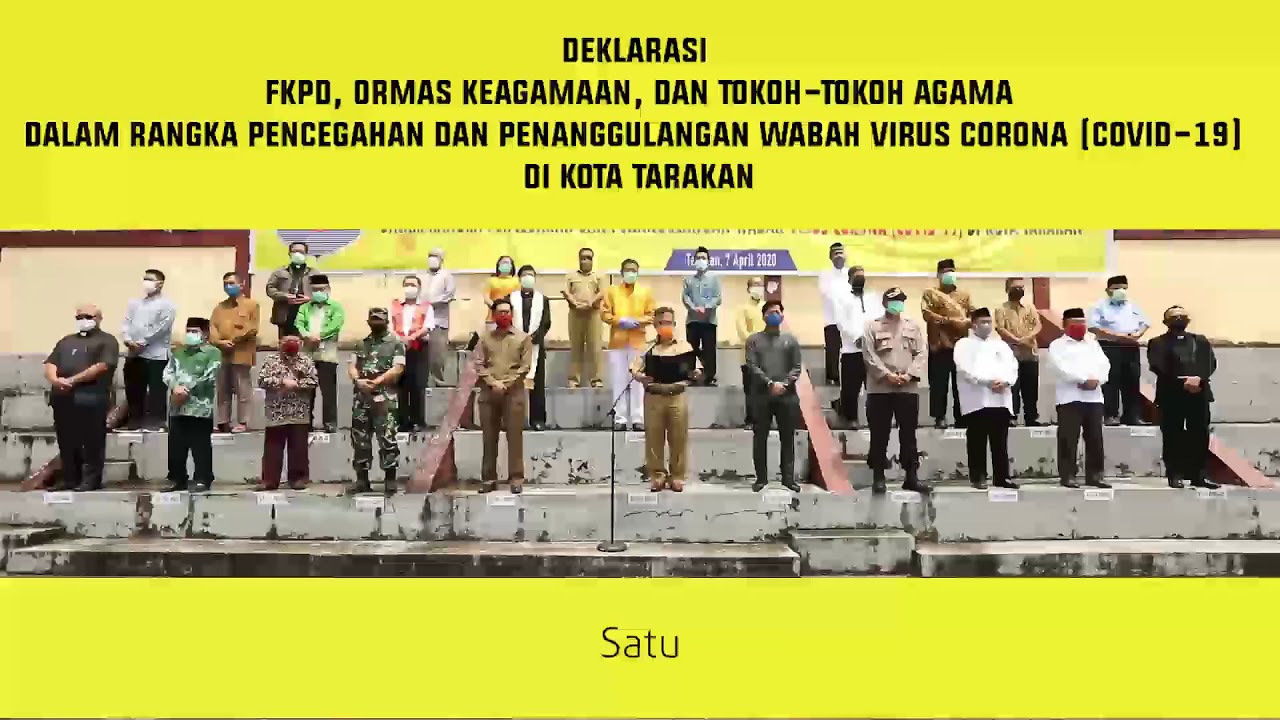 Deklarasi Kesepakatan Bersama dalam Mencegah dan Menanggulangi Wabah Covid 19 di Kota Tarakan
