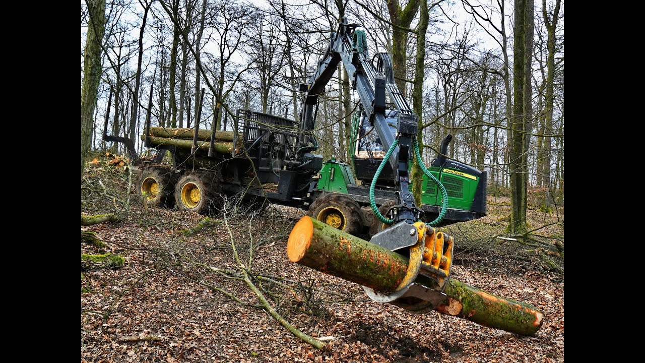🌲4K|*CabView* • John Deere 1510E • Durchforstung • ForwarderAction • Loggingvideo • Fast Forwarder🌲