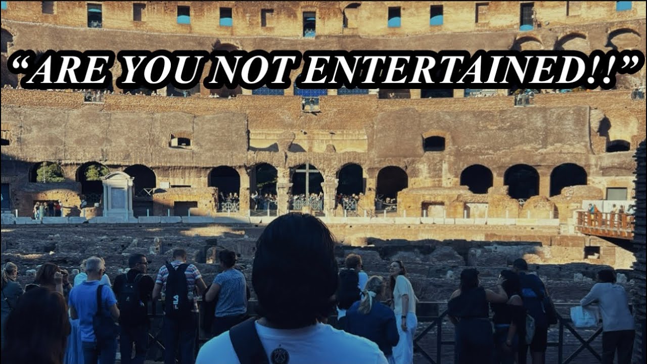 STANDING IN THE EMPERORS BOX OF THE ROMAN COLOSSEUM… ROME VLOG