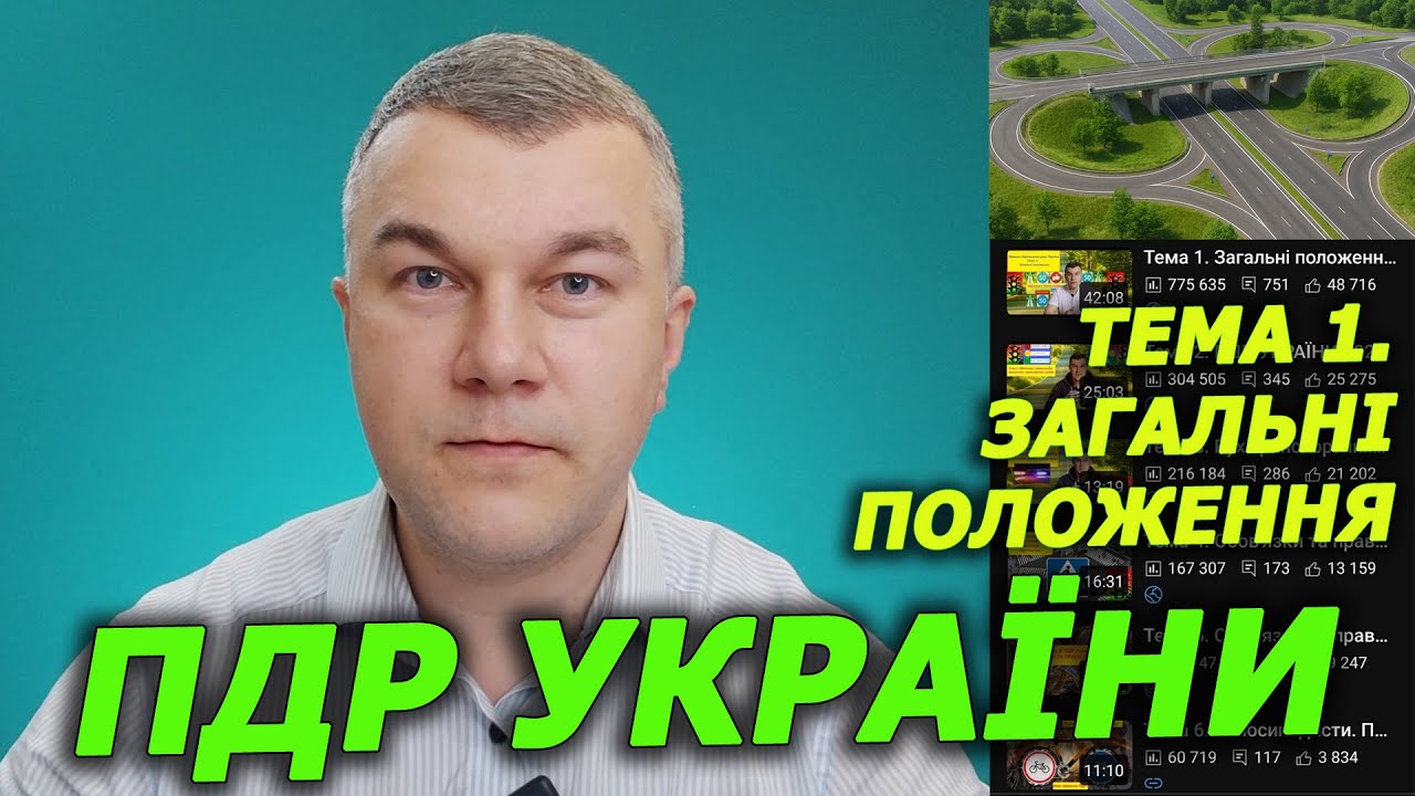 Тема 1. Загальні положення. ПДР України. Курс. Навчання. Автошкола. Світлофор. Урок. Тести.