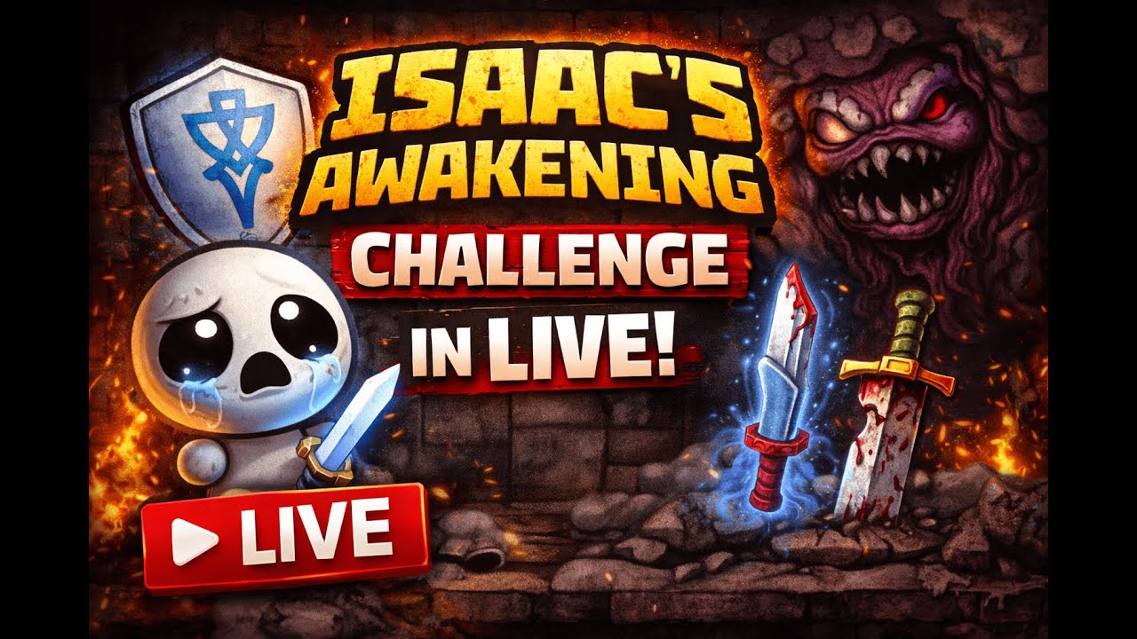 0 ERRORI O MUOIO: ISAAC’S AWAKENING CHALLENGE IN LIVE! 💀 #4
