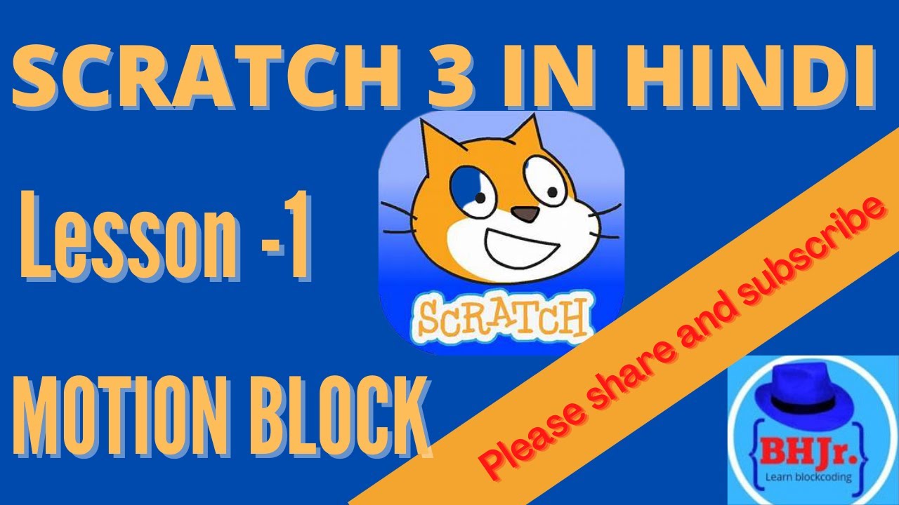 scratch coding lesson 1 motion blocks #scratch #scratch motion block#scratch coding