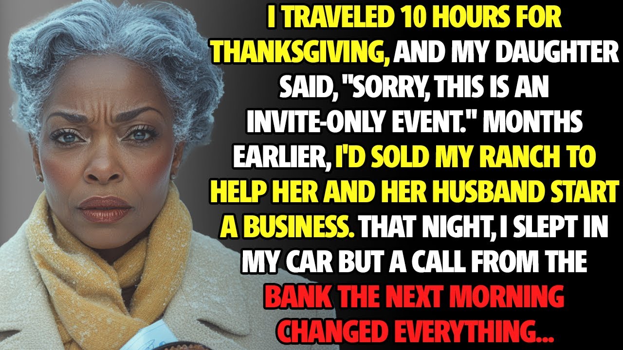“Go get a hotel.” - My daughter left me to sleep in my truck on Thanksgiving! | family drama story