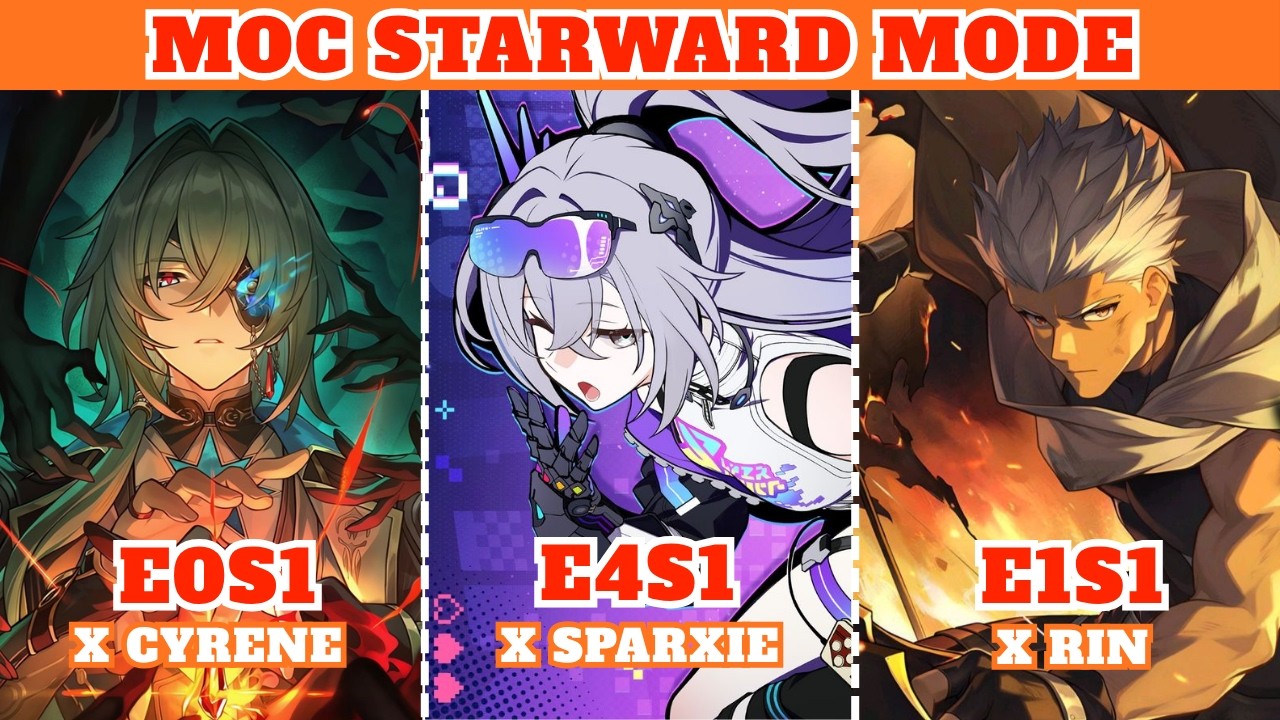 New MOC 12 Starward Mode | Anaxa , Silver Wolf Lv999 , Archer | HSR 4.4